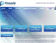 Tablet Screenshot of pinnaclepeo.com